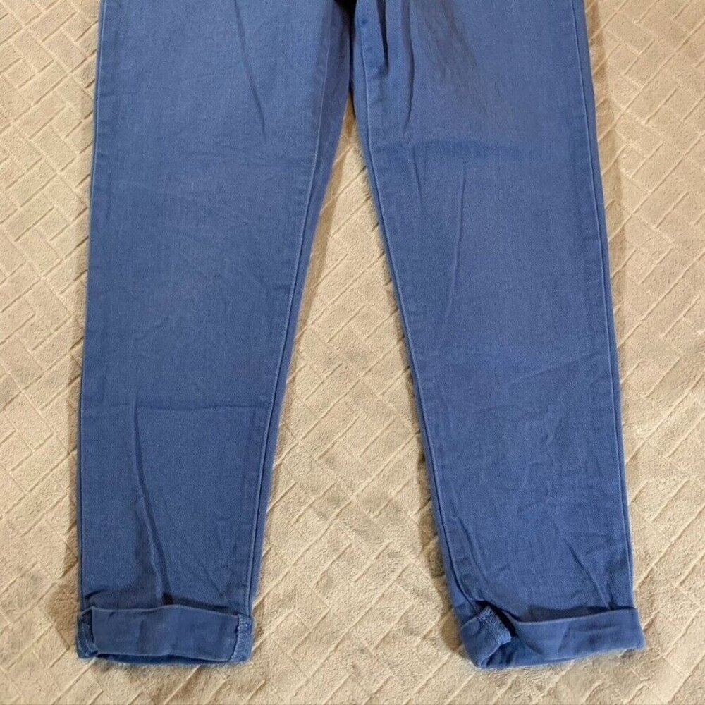Levis Womens 29 Denim Jeans Blue Skinny Ankle Cuffed Mid Rise White Tab Stretch - Picture 2 of 10